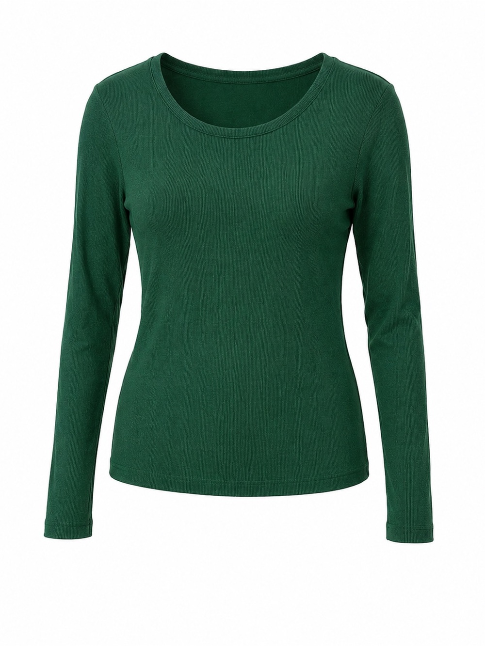 a new day Forest Green Scoop Neck Long Sleeve Top